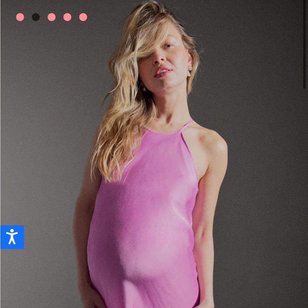 HATCH Talia Bias Slip Dress NWT Maternity